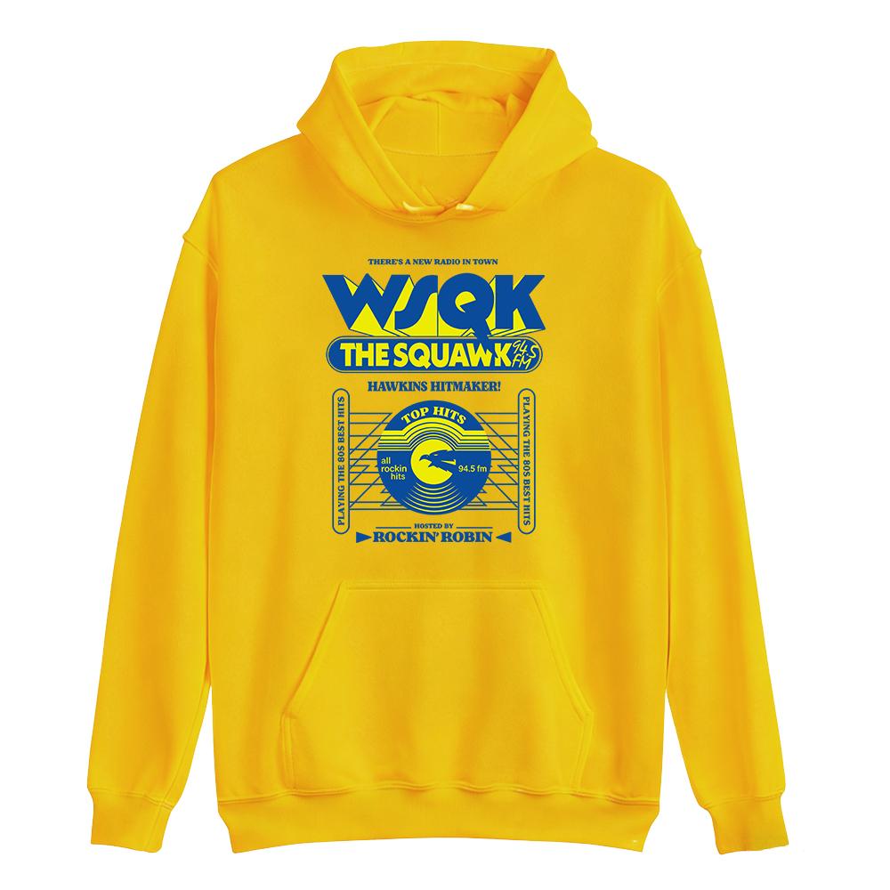 WSQK The Squawk 94.5 FM Bluzy Beam Me Up Place Sucks Nadrukowane Bluzy z Długim Rękawem z Kapturem Odzież Unisex