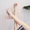 Pick Up Girl 737-3 Sandals Women's 2025 Popular New Summer Thick Heel Explosion High Heel Roman Shoes