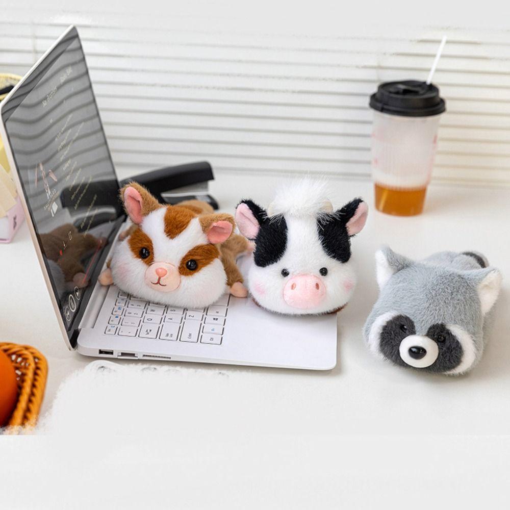 Border Collie Panda Plush Toy Husky Deer Plush Doll Raccoon Doll Clip  Home Decor