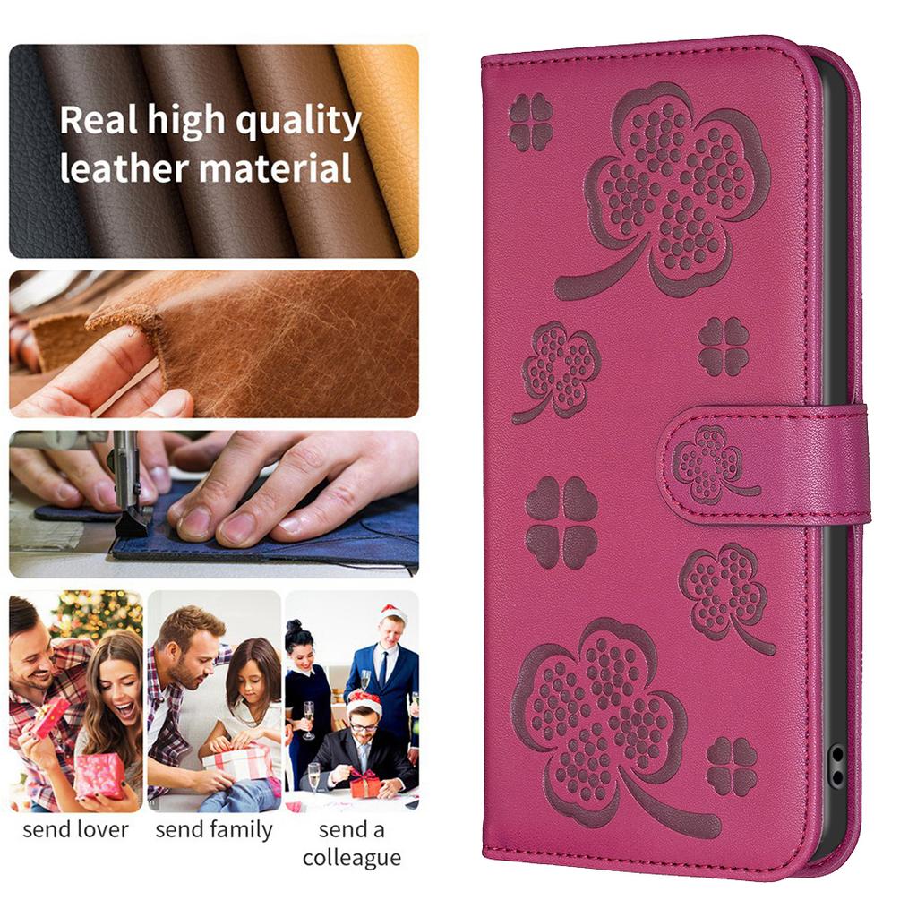 For Samsung Galaxy A16 5G/A16 4G Case Clover Pattern Wallet Stand View Leather Phone Cover