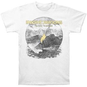 Mens Imagine Dragons Flame T-shirt XXX-Large White XXXL
