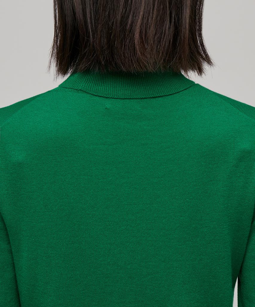 MUSINSA STANDARD WOMAN Women'S Merino Wool Blend High-Gauge Turtleneck Knit [Green]