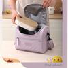 1Pc Large Insulated Lunch Bag Cooler Hand Washable Durable Polyester Lunch Box with Padded Shoulder Strap for Work School Picnic