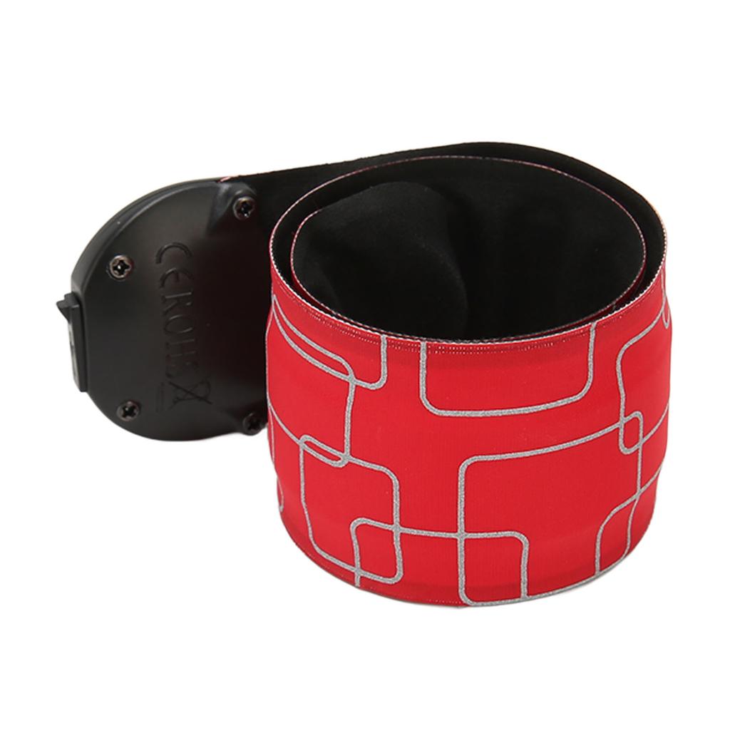 LED Safety Wristband Lights USB Charging 3 Level Adjustable Bracelets for Outdoor Night Running Red