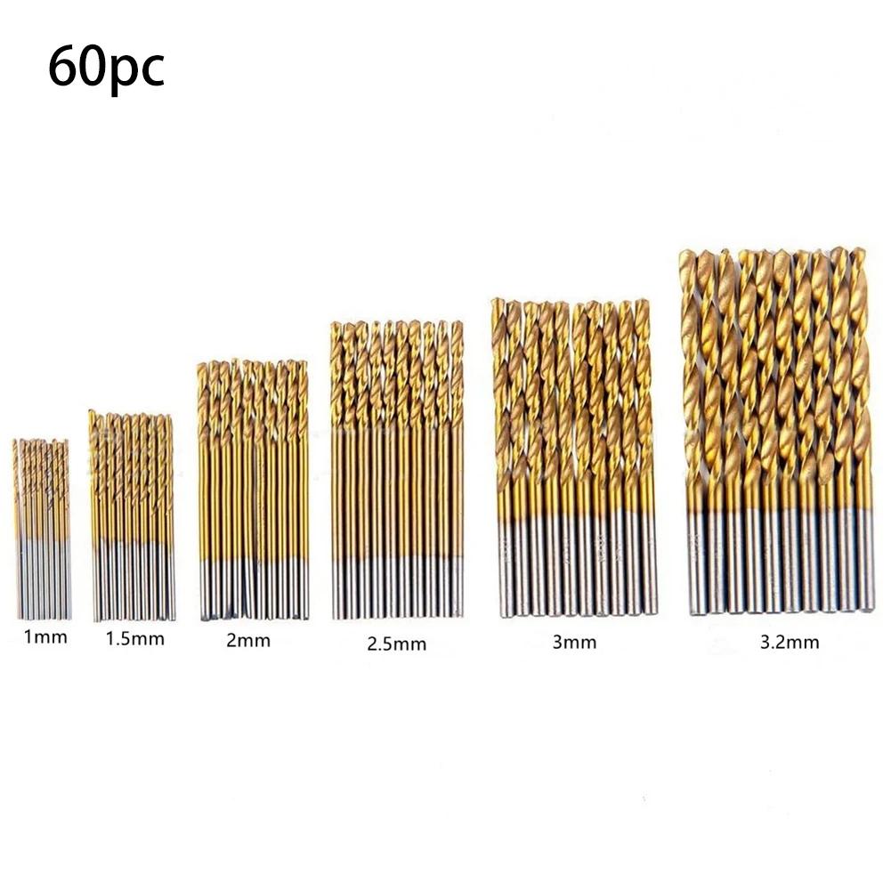 50PCS 1mm, 0.5mm, 2mm, 2.5mm, 3mm Drill Bits Set Drill Bits For Metal And Wood Complete Bit Set Enhanced Hardness Process