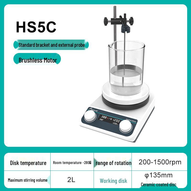 Digital Magnetic Stirrer with Temperature Control and Heating Platform