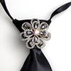 Korean Style Crystal Brooch Tie – Campus & Dance Uniform Accessory