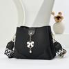 Womens Water Bucket Handbag With Adjustable Strap And Zipper Closure For Casual Outings