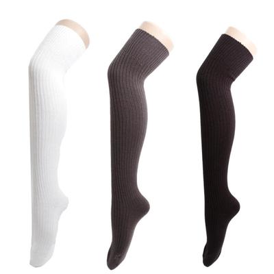 knee009_Knit Rib Overknee Socks