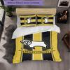 Derby County Bettwäsche-Set 3-teilig Bettbezug Dekorative Bettwäsche für Jugendzimmer Heimdekoration