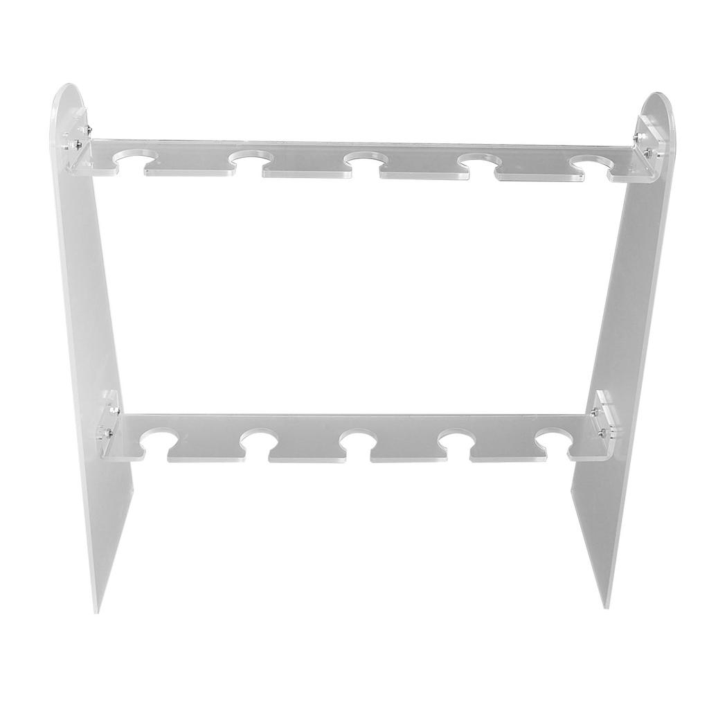 2 Tier Champagne Glass Holder 10 Slot Detachable Acrylic Champagne Flute Stand for Party Living