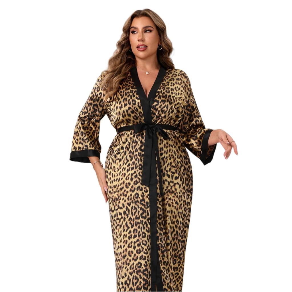 Plus Size Women's Loungewear Sexy Robe Casual Comfortable Nightwear