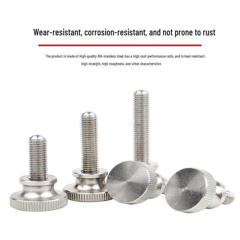 GUWANJI 304 Stainless Steel Knurled Thumb Screw