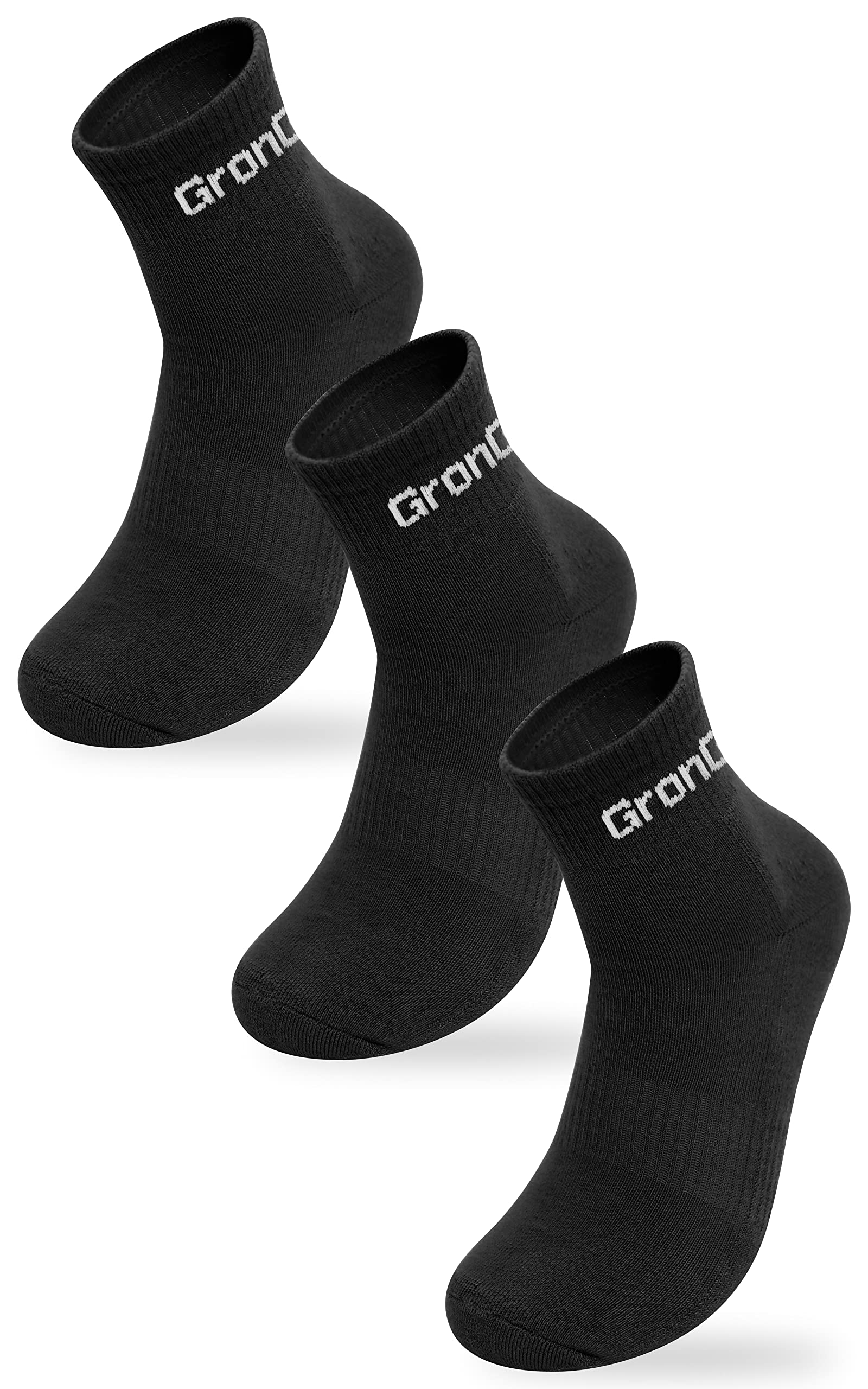 

GLONG Sports Fiber Антибактериальные и Размер Набор из 3 Носков, Средней Длины, Смесь COOLMAX®, Влагоотводящие, Быстросохнущие, Устойчивые к Запаху, Черные, Маленький,