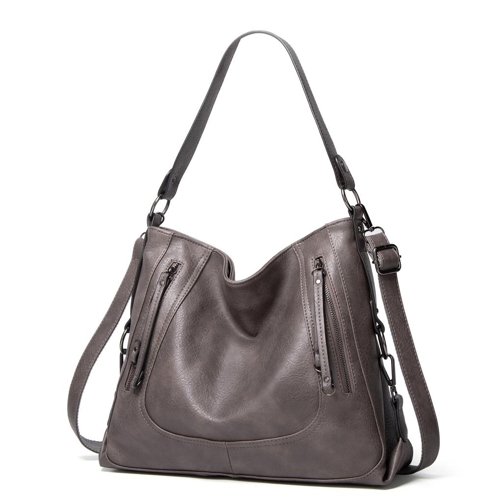 Cross-Border Retro Crossbady Handbag Women's New Fashion All-Match Underarm Bag Large Capacity Shoulder Tote Bag