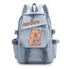 Capybara Cartoon School Backpack Teen Students Lightweight Nylon Dual-Shoulder Bag Campus Travel Study Unisex