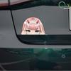 Kasi Car Sticker  Cartoon Japanese Cute Girl Animation Anime Auto Body Motorcycle Bumper Reflective Decal