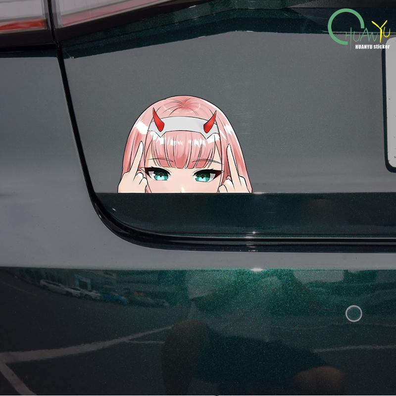 Kasi Car Sticker  Cartoon Japanese Cute Girl Animation Anime Auto Body Motorcycle Bumper Reflective Decal