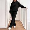 Women's Casual Warm Hoodie and Jogger Set Tracksuit for Fall Winter