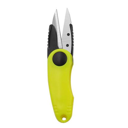 

Stainless steel folding scissors for fish use, multifunction scissors for saddle cutting, shrimp type fishing gear жёлтый
