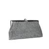 2026 Dinner bag handmade rhinestone button evening bag clutch bag banquet bag diamond dinner bag