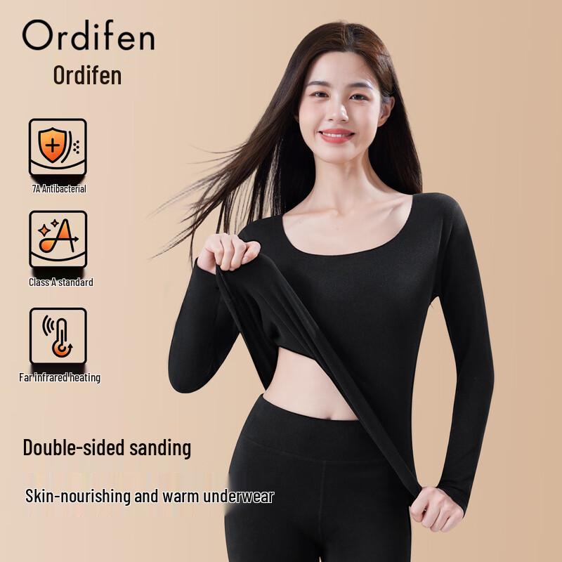Audifen Women's Seamless Thermal Underwear Set