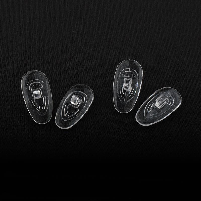50Pairs(100pcs) 15mm 16mm 17mm Silicone Eyewear Glasses Nose Pads Repair Accessory Screw In Push On