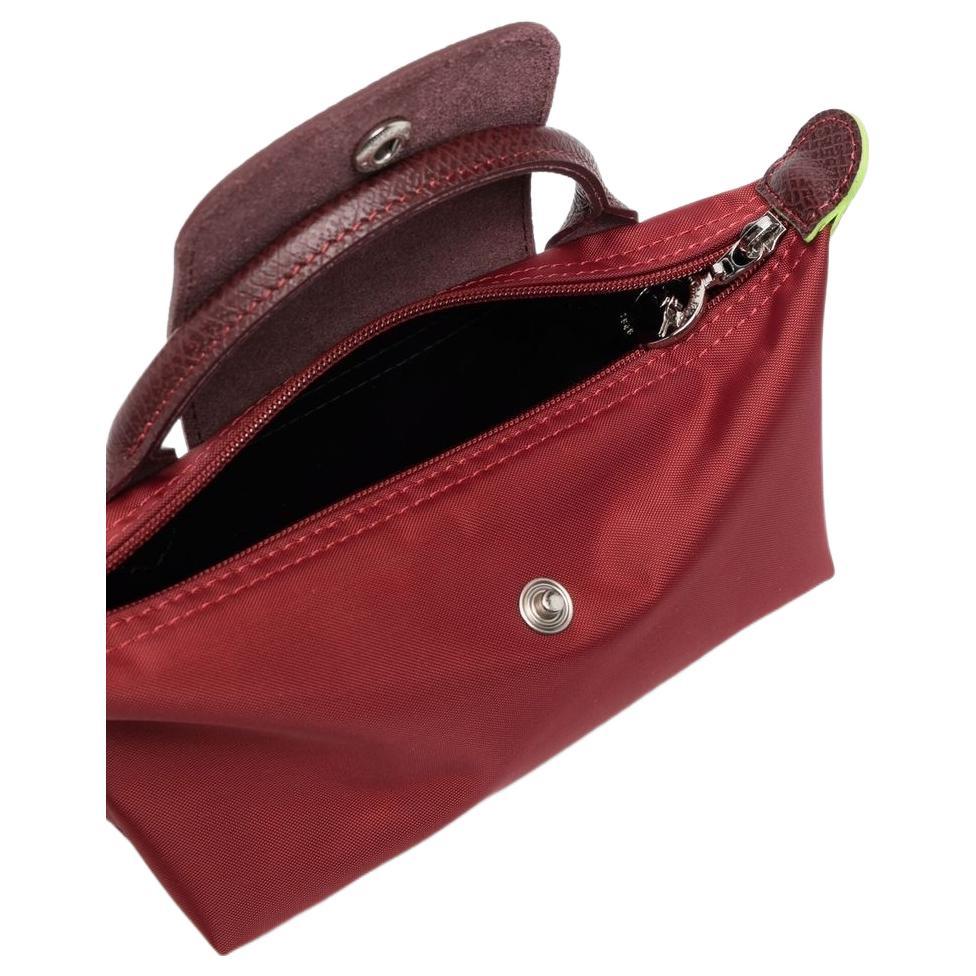 Longchamp Le Pliage Green 17 Manico Corto Tela Borsa a Forma di Raviolo Borse da Donna Borgogna 34175919P59