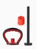 Environmentally Friendly Adjustable Kettlebell Handle with Rubberized Grip for Dumbbells and Push-Ups