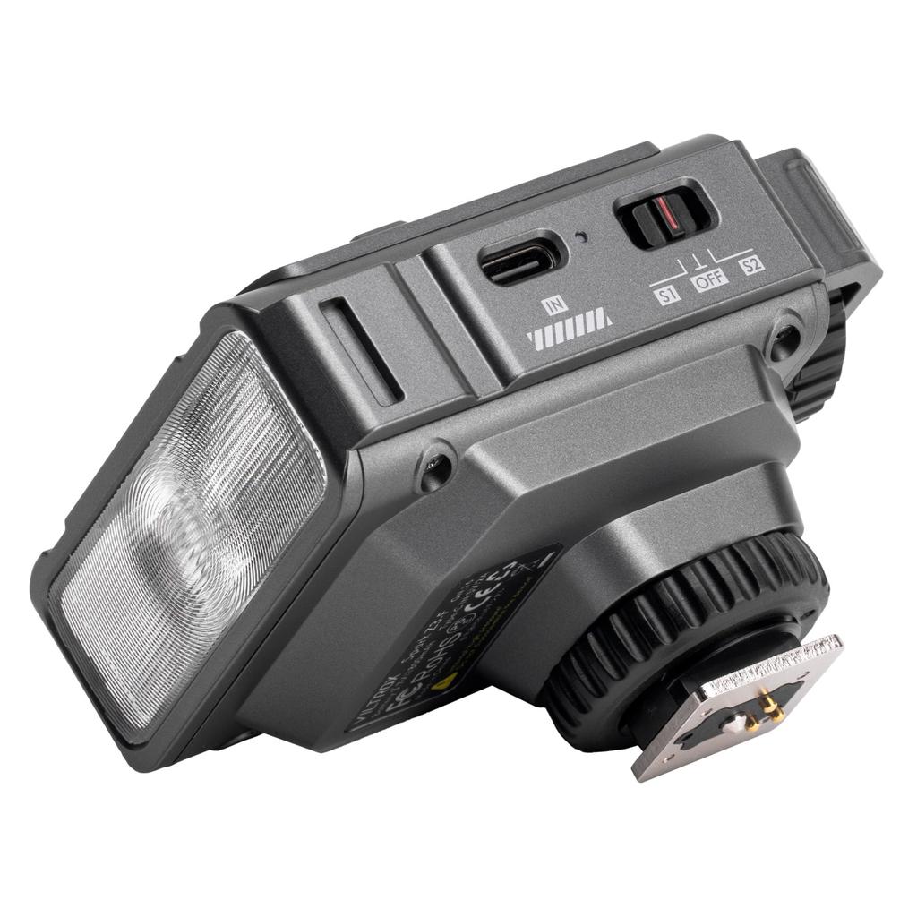 VILTROX Spark Z3 Camera Compact TTL Mini GN16 1800mAh Flash with Compatible with Nikon Flash, On-Camera Flash, 7-Level Dimming, Diffuser, (Gunmetal