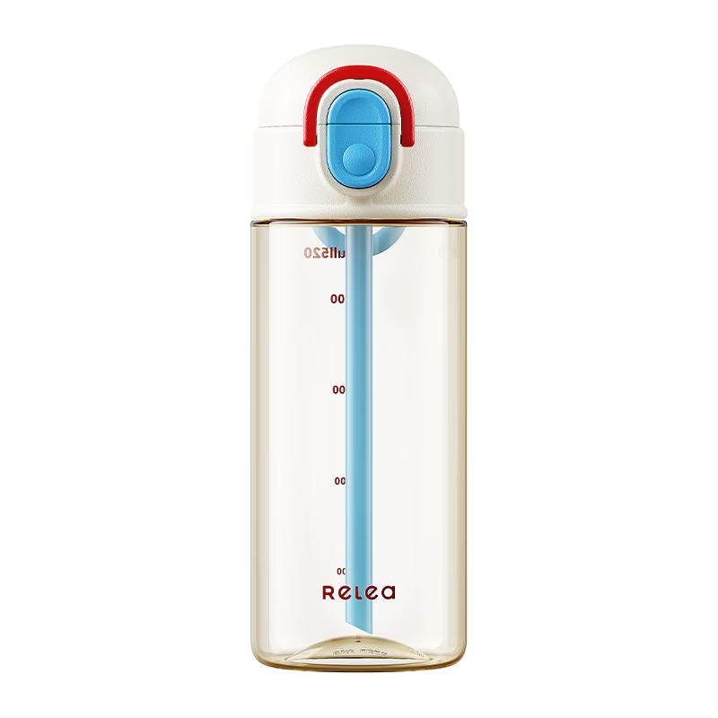 WUSWUO PPSU Dual-Drink Portable Water Bottle with Straw