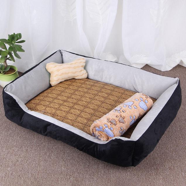 Warm Dog Bed for Small, Medium, and Large Dogs - Pet Nest & Mat for Dogs and Cats