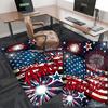 1pc God Bless America Fireworks Carpet Rug for Bedroom Living Room Decor Sofa Home Game Area Rug Non-slip Floor Mat. D72201183