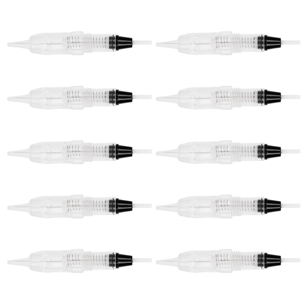 10pcs Cartridge Tattoo Needle Eyebrow Eyeliner Needles for Microblading Tattoo MachineSingle Pin