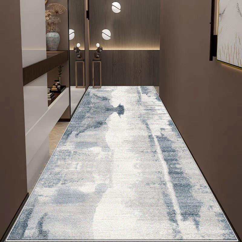 Moderner Flurläufer Teppich für Flur Wohnzimmer Dekoration Heim Gang Bodenmatten Luxus Eingangsbereich Dekor Bereich Langer Streifen Teppich