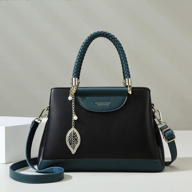 Borsa a mano Classica Fiori Vecchi Borsa per Mamma di Mezza Età Borsa Tote Fashion a Contrasto Borsa da Pendolare Premium a Grande Capacità Donna