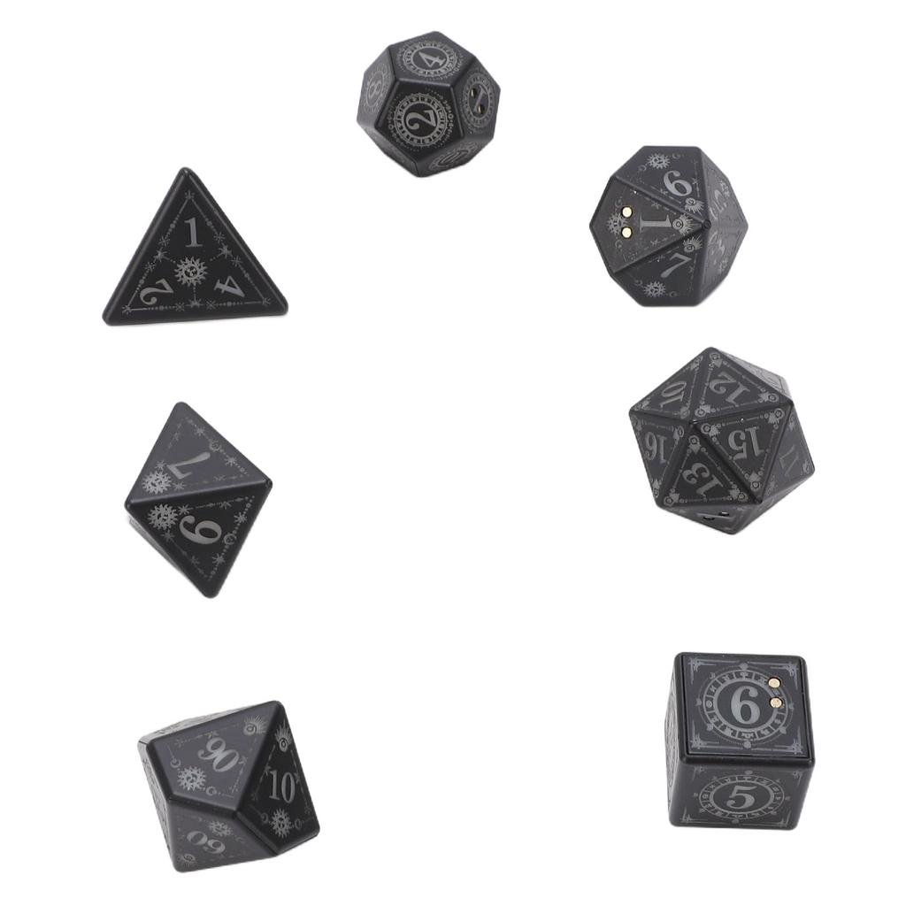 Glowing LED Dice Set Rechargeable Auto Lights Up When Rolling for Role Playing Game with Charging Box