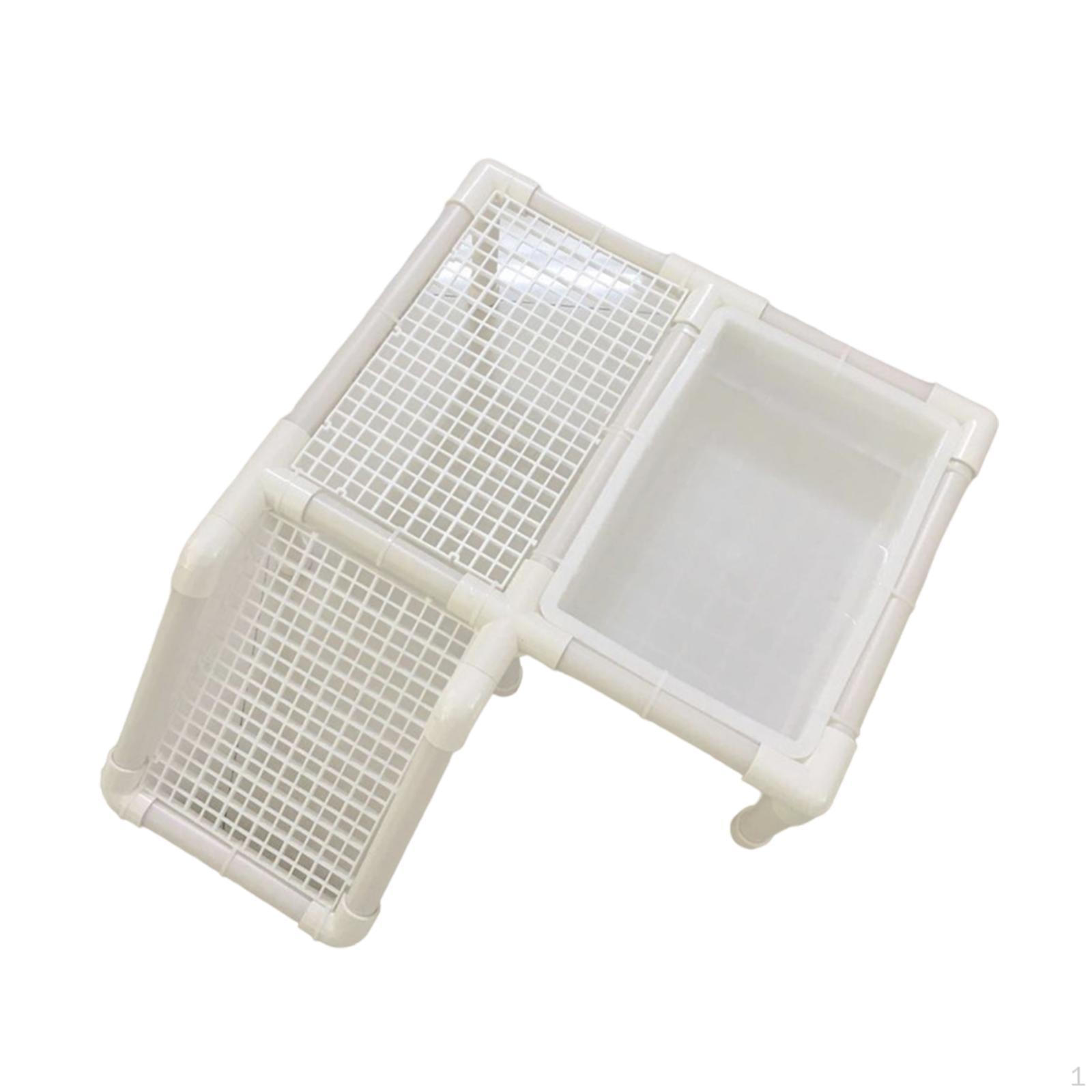 

Платформа для принятия солнечных ванн для черепах, терраса с лестницей, резервуар для рептилий, лазалки для лягушек B