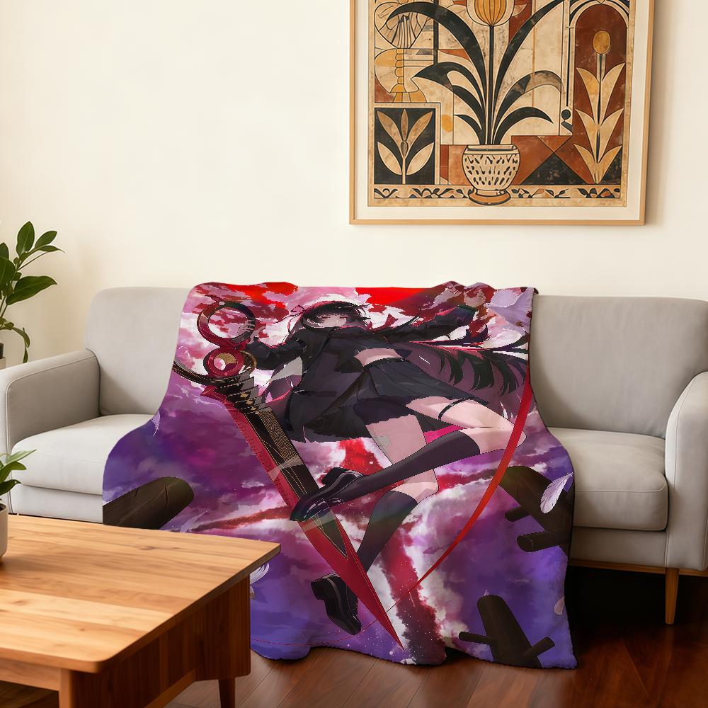 Game W-Wuthering Waves Chisa Blanket Super Warm Comfortable Plush Throw Blanket Child Home Sofa Bedroom Gift