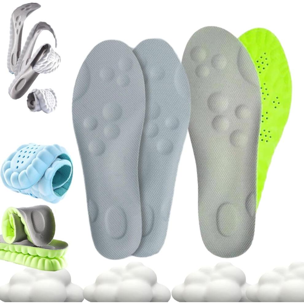 Steppers Insoles for Men & Women,Steppers Massage Insoles,Soft Cushioned Arch Support Insoles with Memory Foam for All-Day Wear Comfort, Trim To Fit