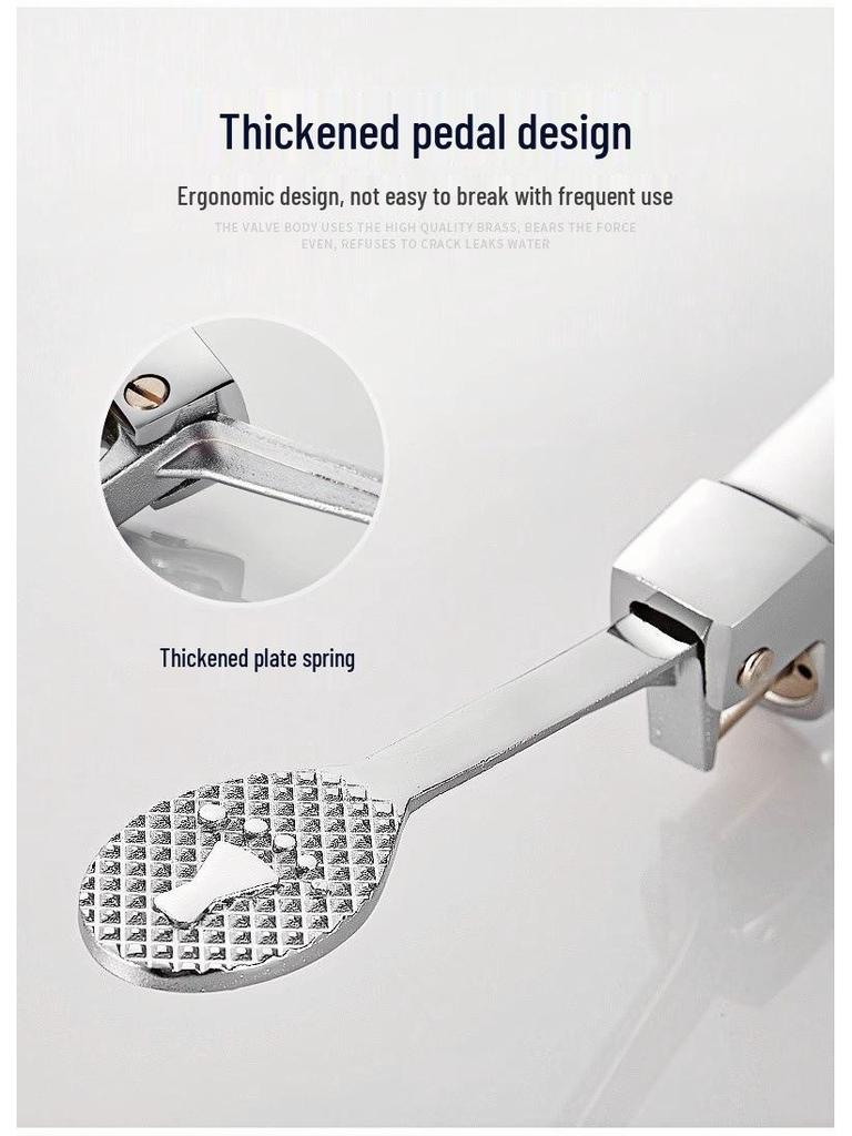 Fußbetätigtes Vollkupfer-Armaturventil für Krankenhaus- und Laborwaschbecken