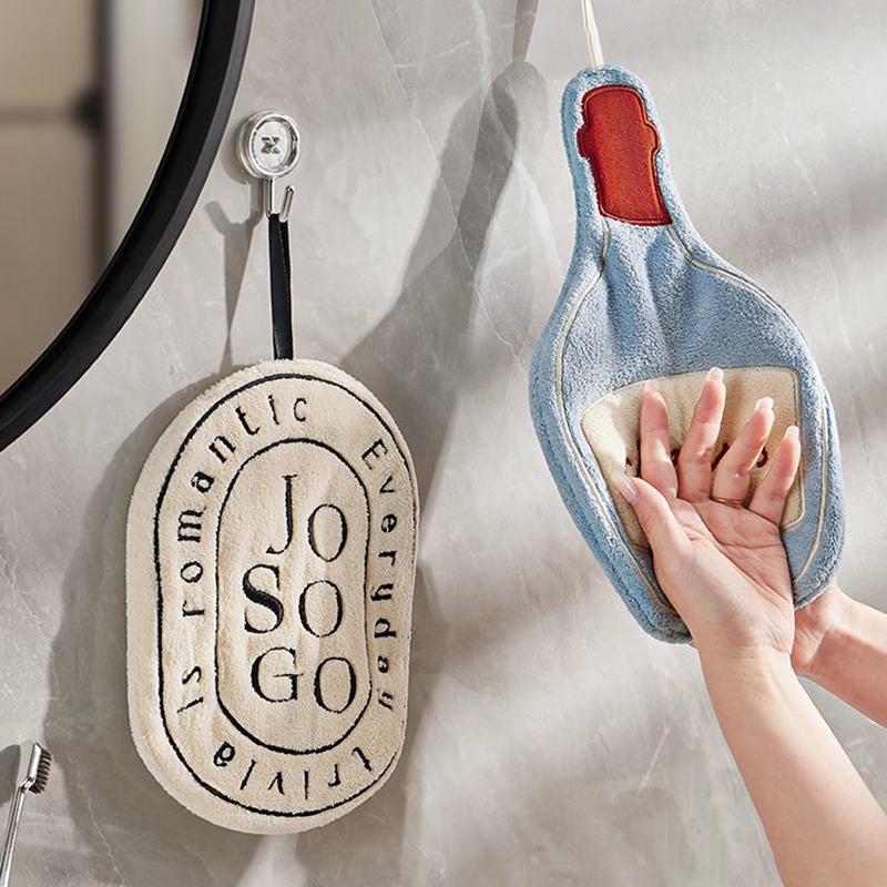 Thickened Flower Perfume Style Towel Bathroom Kitchen Quick-drying Creative Absorbent Towel Household Hotel Hanging Hand Towel