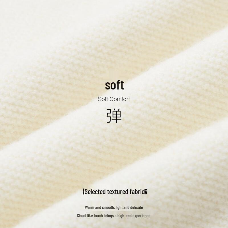 Demana Women's Petite Elegant Cable Knit Round Neck Sweater