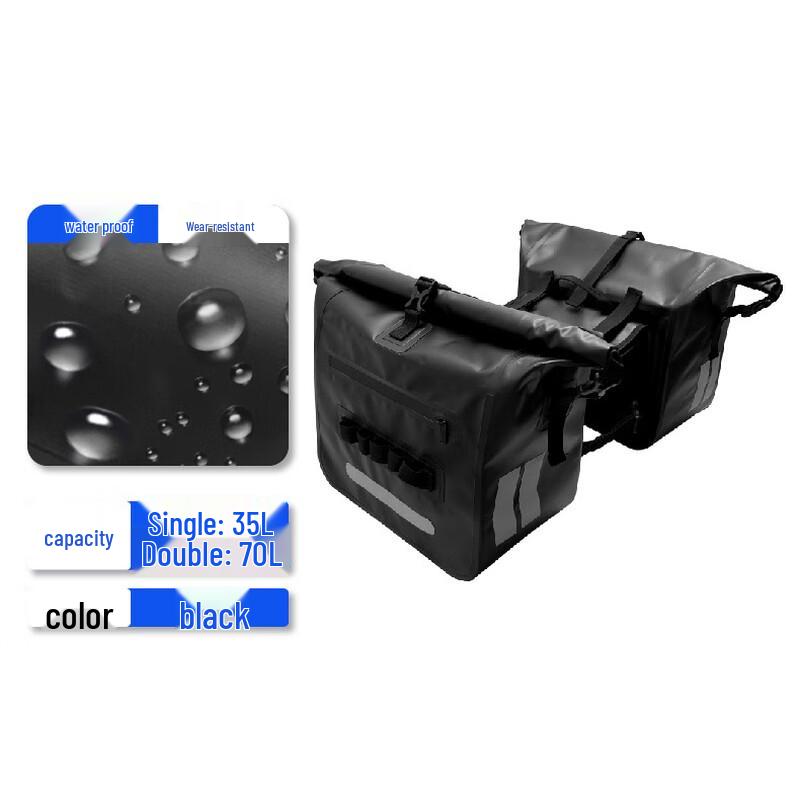 

Motorcycle Waterproof Tail Bag 70L