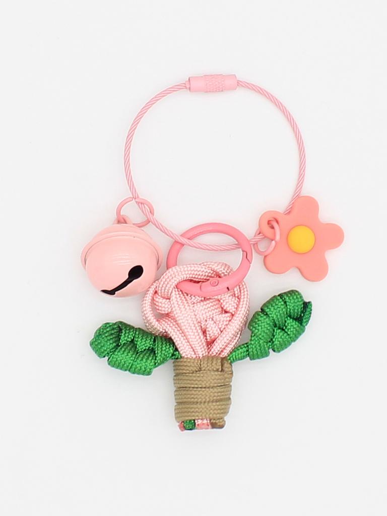 Cute and Childlike Hand-woven Carrot Flower Keychain Mobile Phone Pendant Bag Jewelry