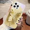 Farfalla Fiore Verde Per iPhone 16 E 15 14 13 Plus 12 mini 11 Pro Max XR Xs Max X 7 8 6 6S 2022 Custodia in Vetro Temperato per Telefono