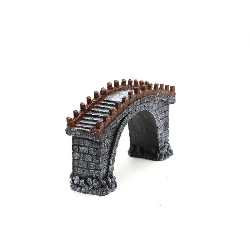 Aquarium Ornamente Künstliche Brücke Harz Aquarium Ornament Künstliche Landschaftsgestaltung Brücke Für Desktop Aquarium Aquarium Dekor