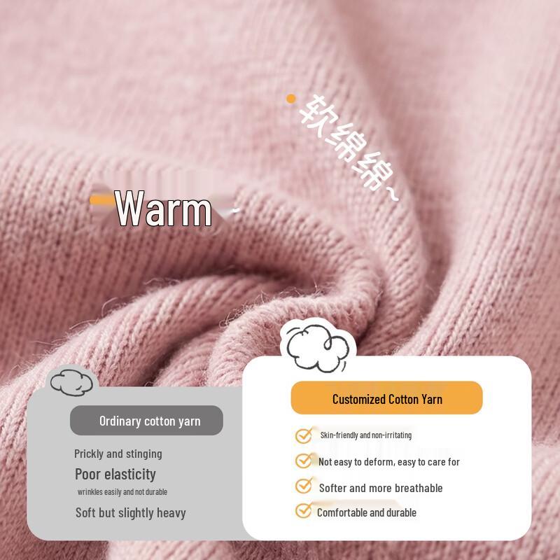 Omxiong Girls' Winter Turtleneck Knit Sweater