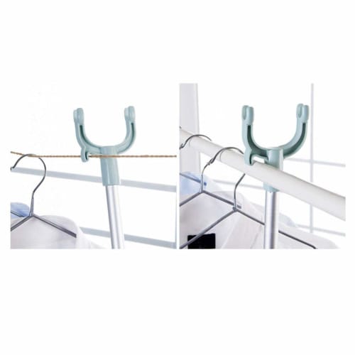 Adjustable Closet Extender Pole, Extendable Coat Hanger/Suit Hanger for Laundry, Over Shelf/Ceiling/Indoor/Outdoor Use, 61cm-102cm, BSTCAR