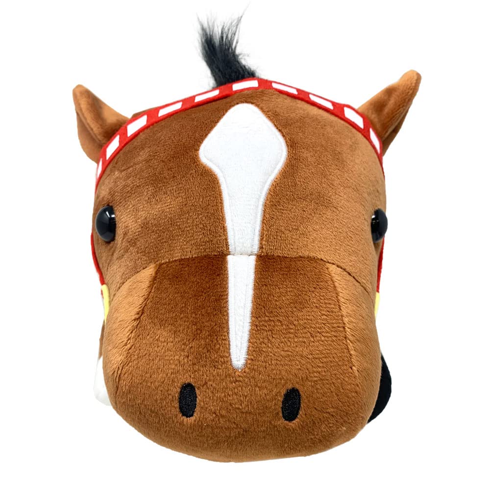Thoroughbred Collection Lying Down Big Plush Toy, Approx. 18 X 14 X 36 Cm, Highly Detailed, Official Horse Racing Merchandise (Tokai Teio)